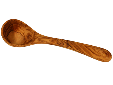 louche en bois d'olivier moyenne