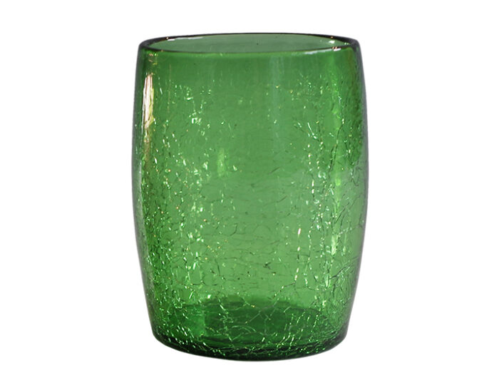 gobelet verre souffle vert 02