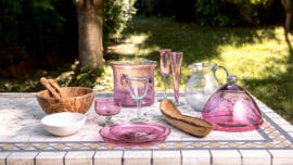 vaisselle rose tendance deco