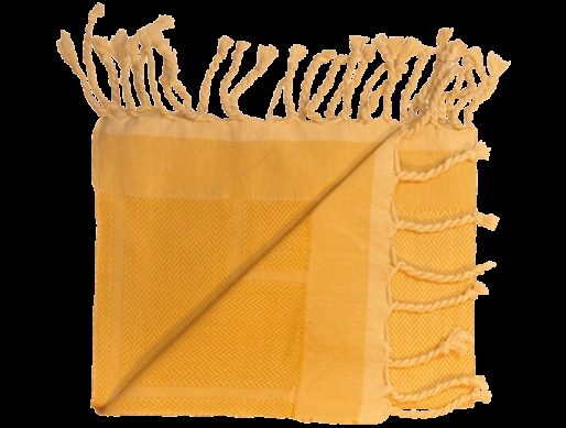 fouta jaune unie bandes chevrons 2
