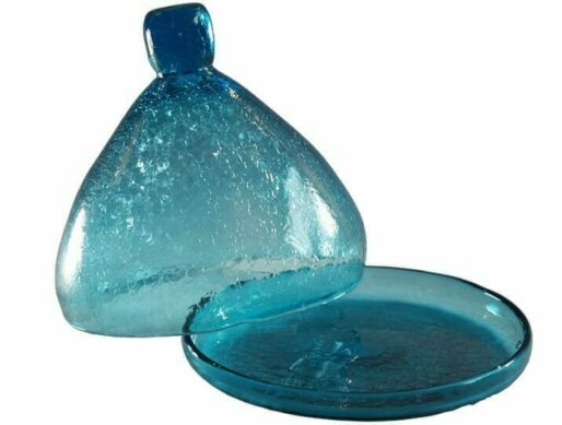 Petite cloche en verre soufflé turquoise 3