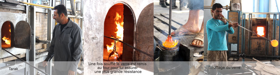 Artisan verre soufflé Tarak Kamoun