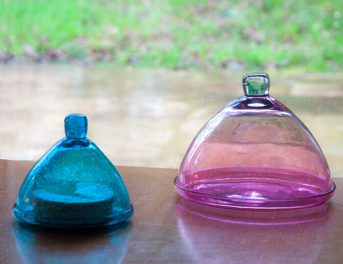 Cloches en verre soufflé