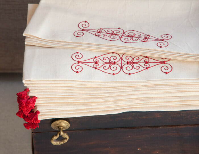 Nappes et Chemins de table en coton