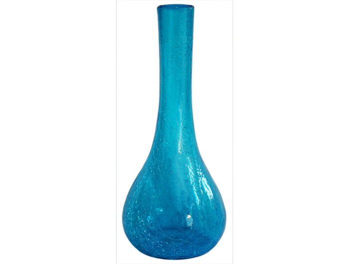 carafe verre souffle bleu turquoise