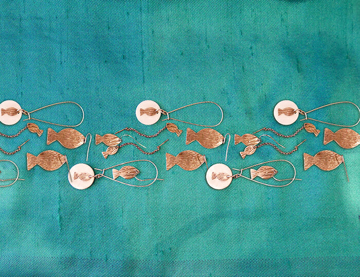 Boucles d'oreilles artisanales